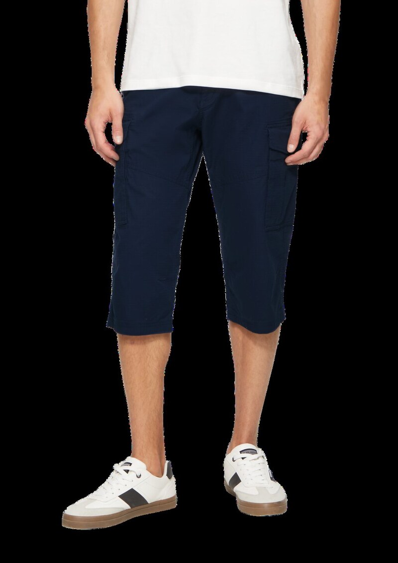 File: Strukturierte Bermuda im Relaxed Fit in 3/4-Länge