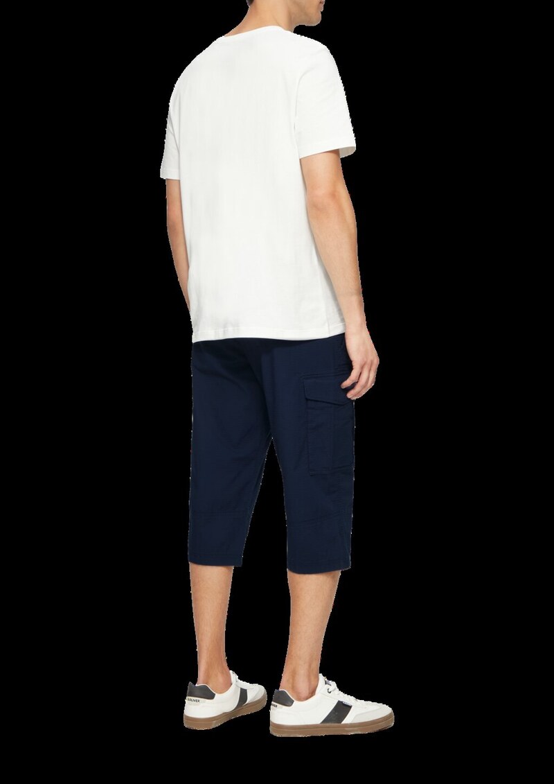 File: Strukturierte Bermuda im Relaxed Fit in 3/4-Länge