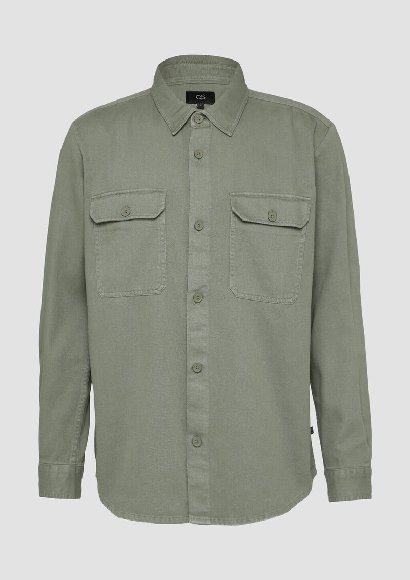 Overshirt aus gewaschenem Twill