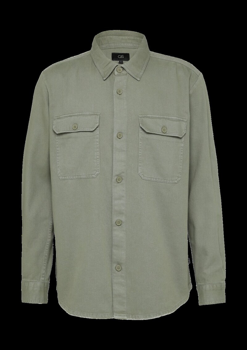 Overshirt aus gewaschenem Twill