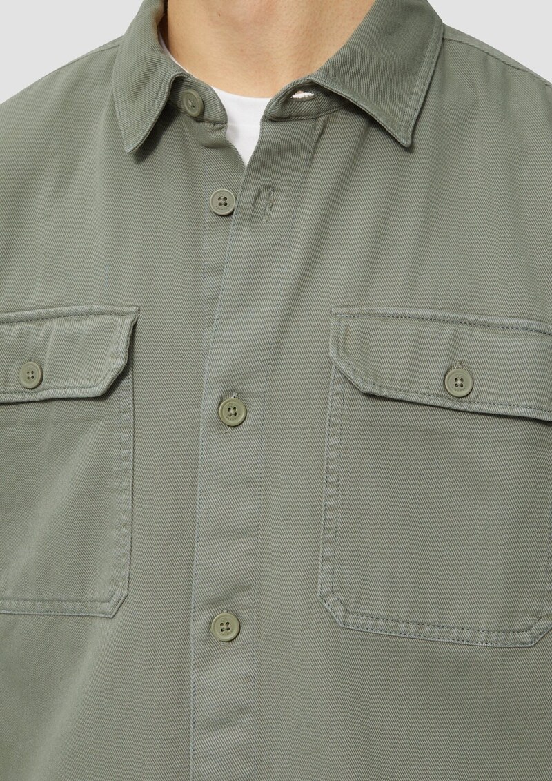 Overshirt aus gewaschenem Twill