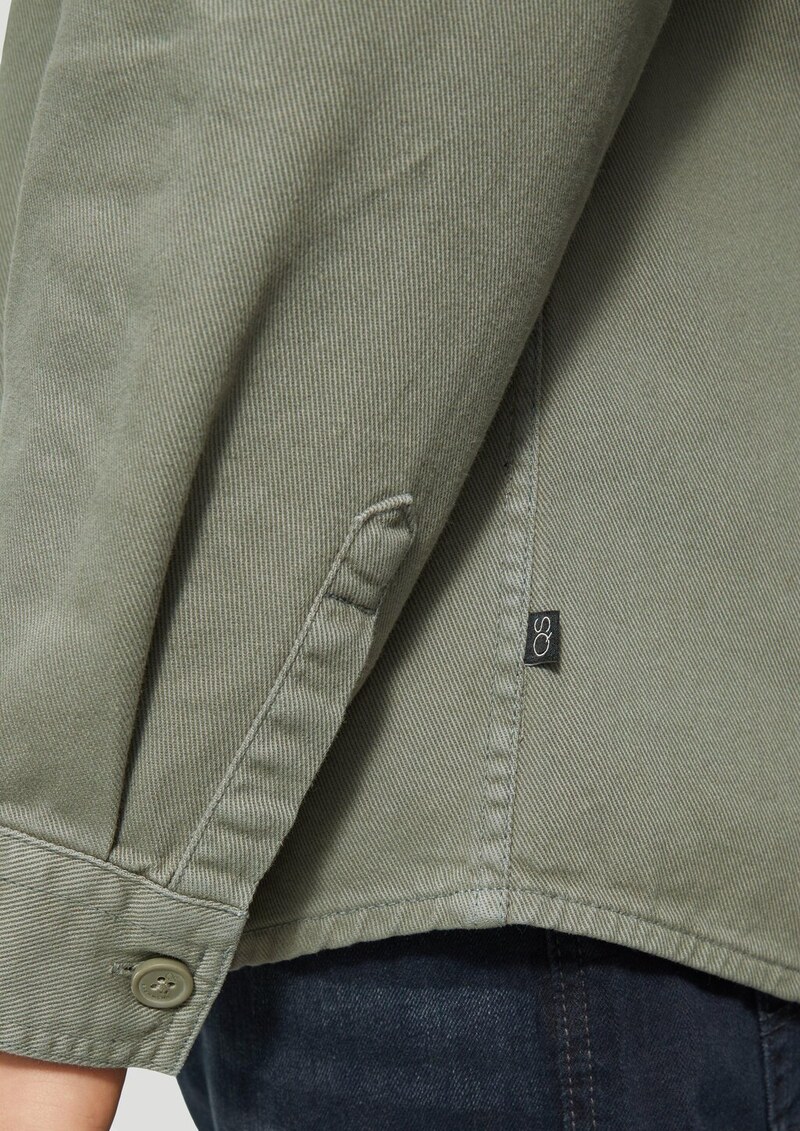 Overshirt aus gewaschenem Twill