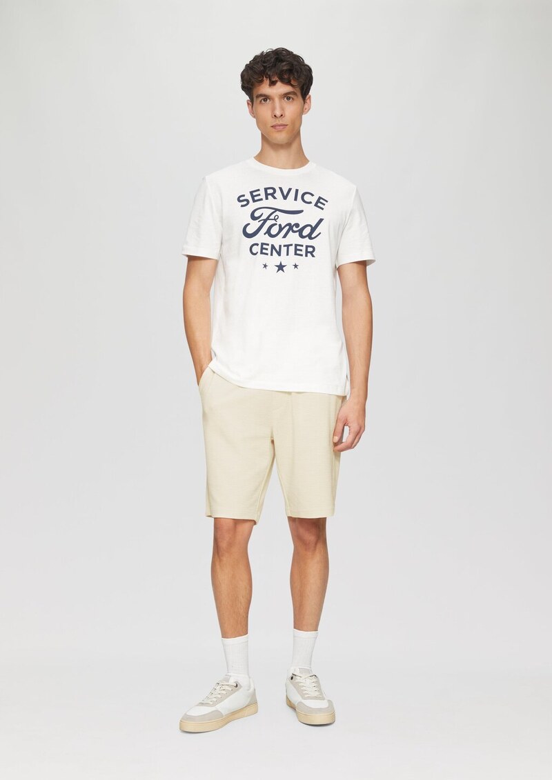 Detroit: Strukturierte Sweat-Bermuda im Relaxed Fit