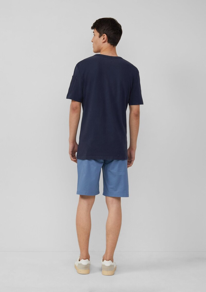 T-Shirt aus Piqué mit Ärmeltasche