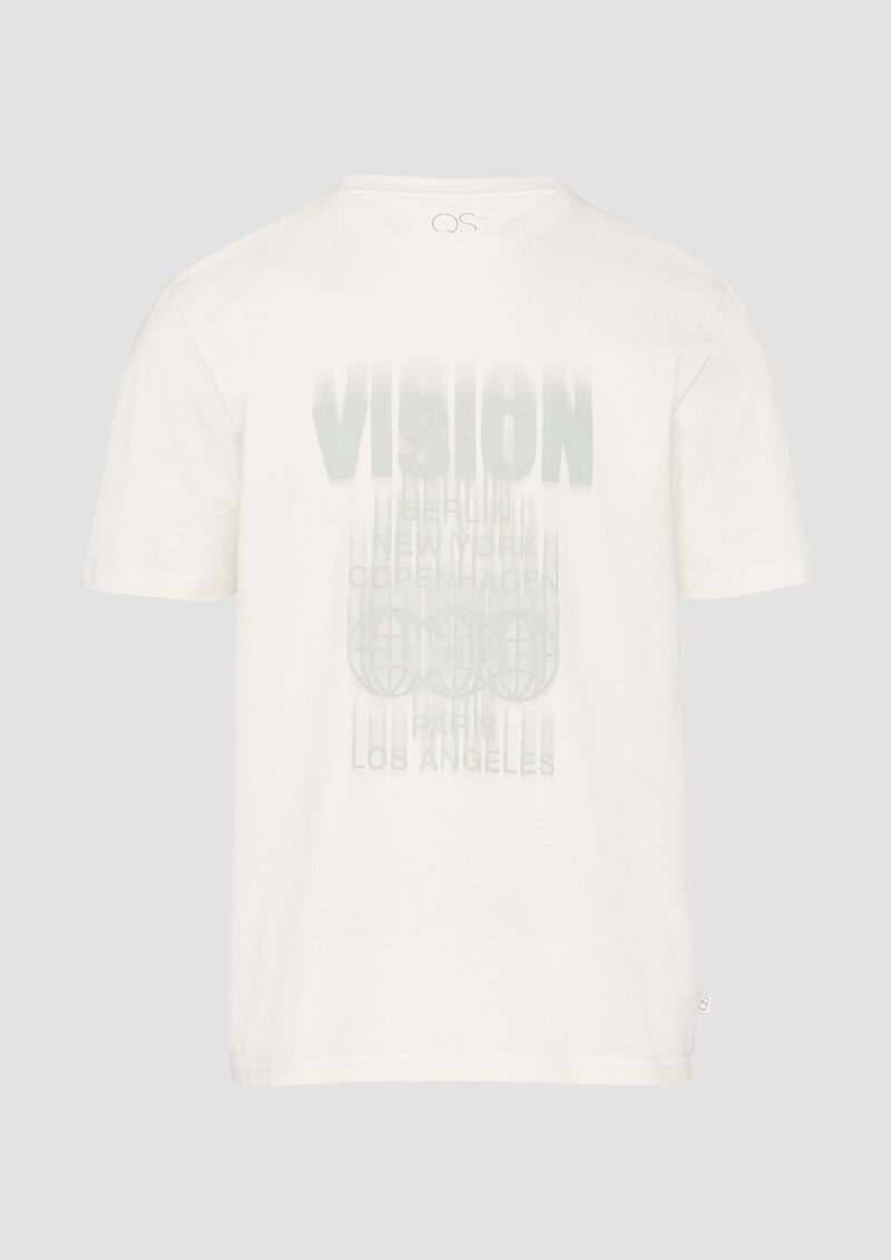 Basic Rundhals T-Shirt mit Frontprint