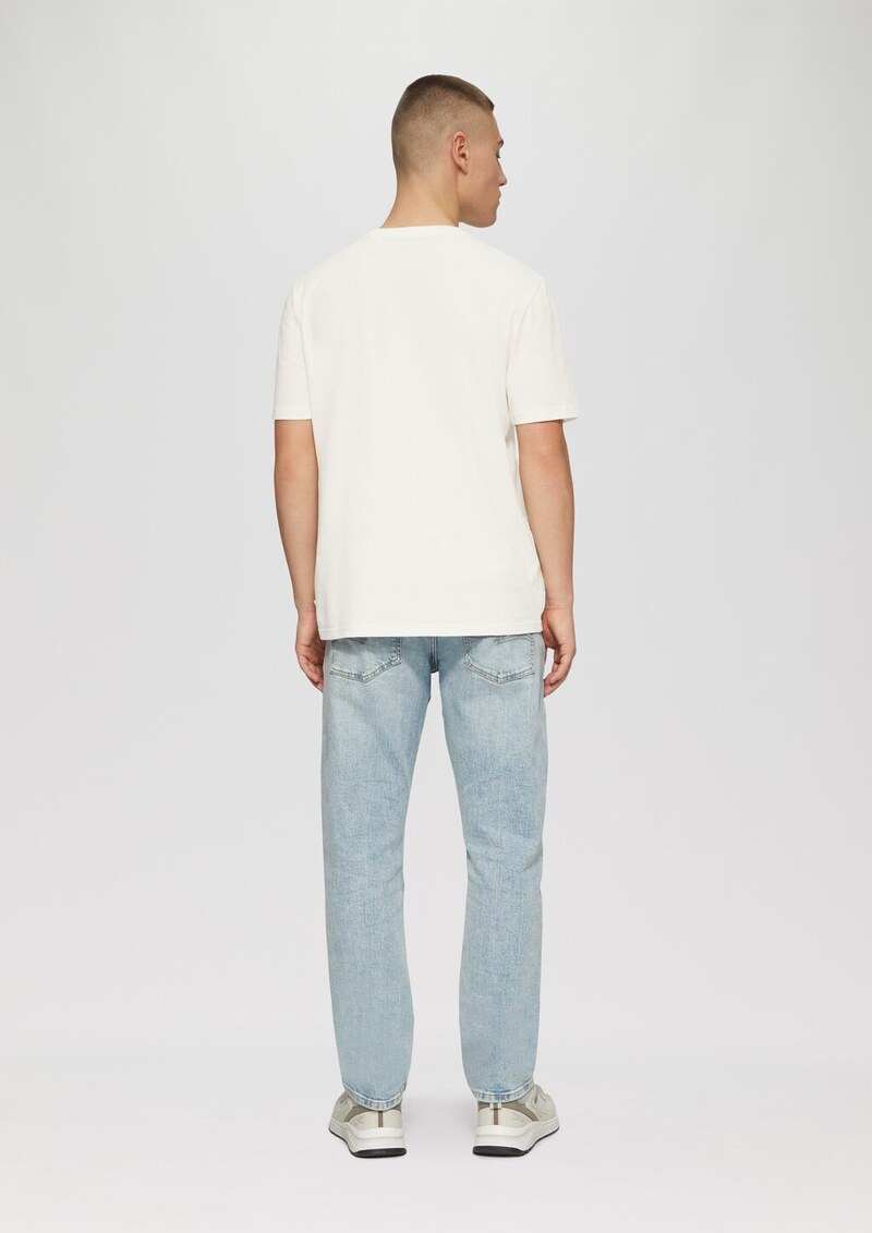 Basic Rundhals T-Shirt mit Frontprint