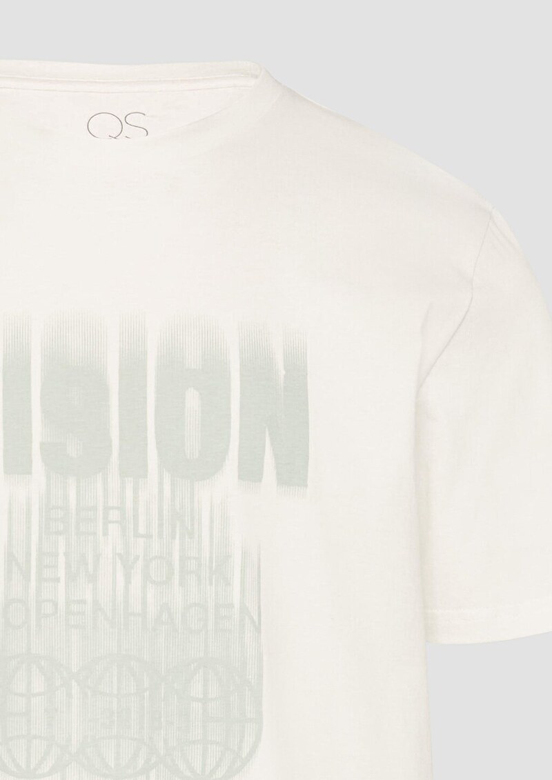 Basic Rundhals T-Shirt mit Frontprint