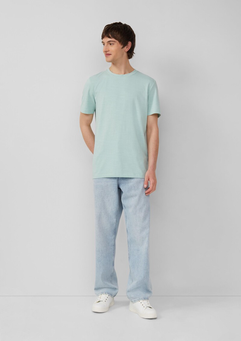 Meliertes T-Shirt aus Baumwollmix