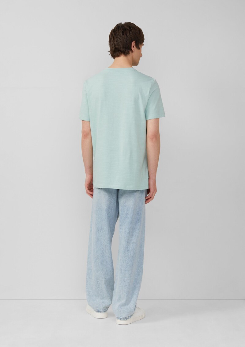 Meliertes T-Shirt aus Baumwollmix
