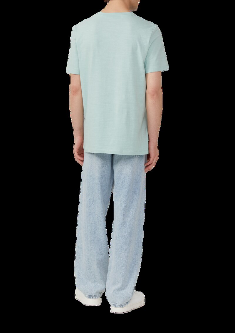 Meliertes T-Shirt aus Baumwollmix