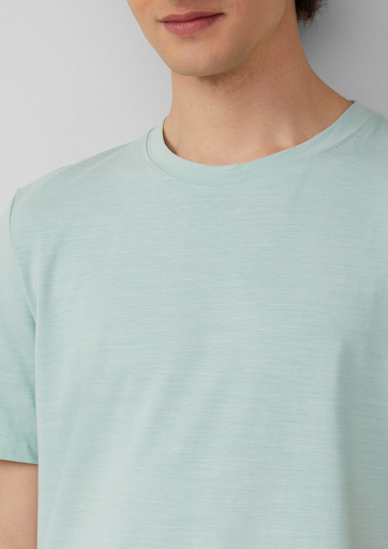 Meliertes T-Shirt aus Baumwollmix