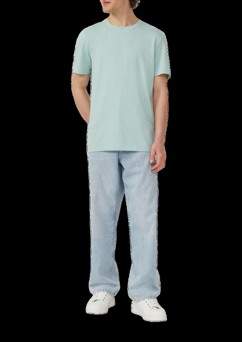 Meliertes T-Shirt aus Baumwollmix