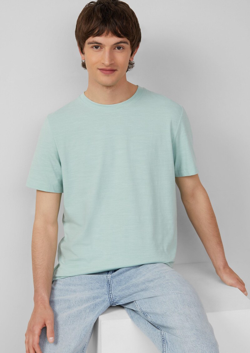 Meliertes T-Shirt aus Baumwollmix