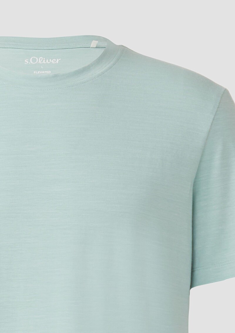 Meliertes T-Shirt aus Baumwollmix