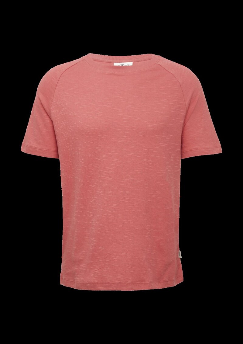 Raglan-Shirt mit Flammgarnstruktur