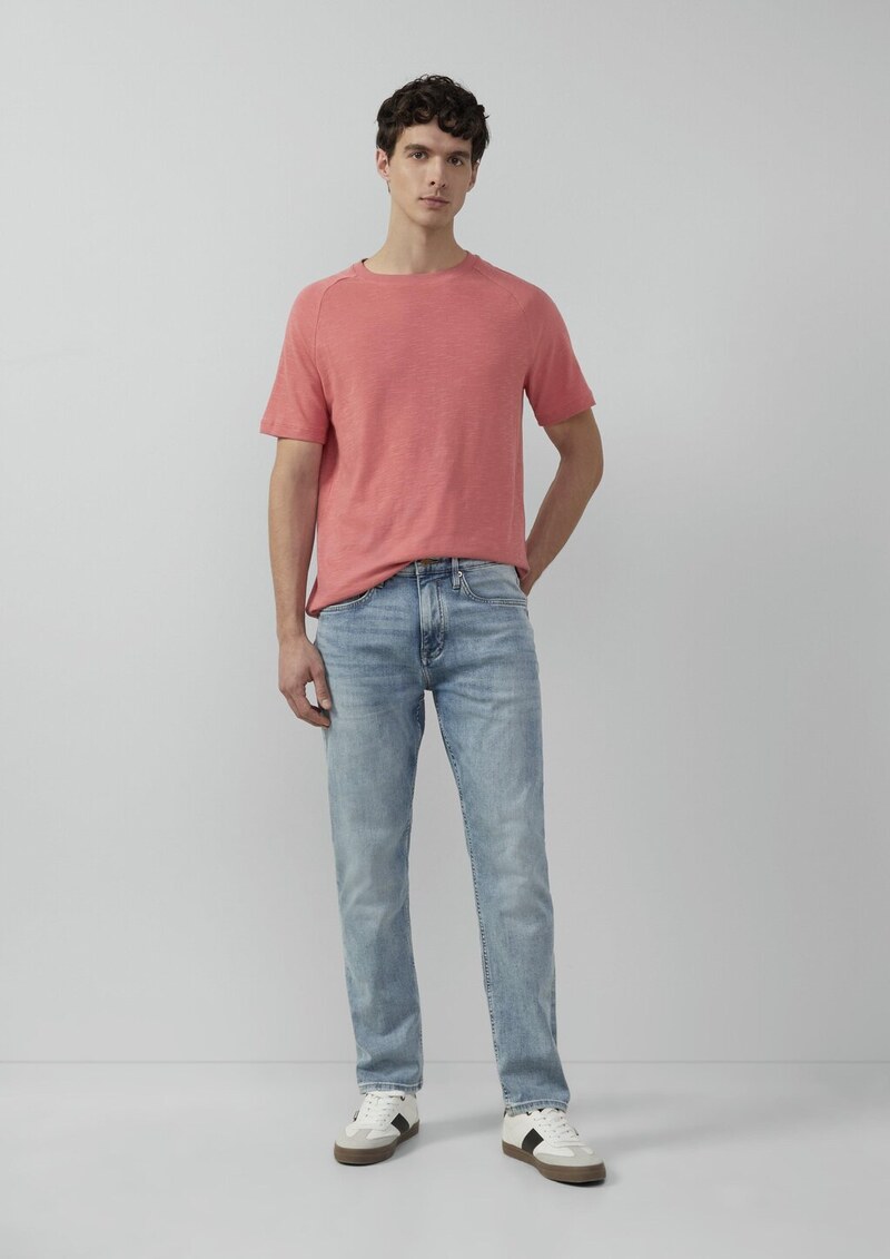 Raglan-Shirt mit Flammgarnstruktur