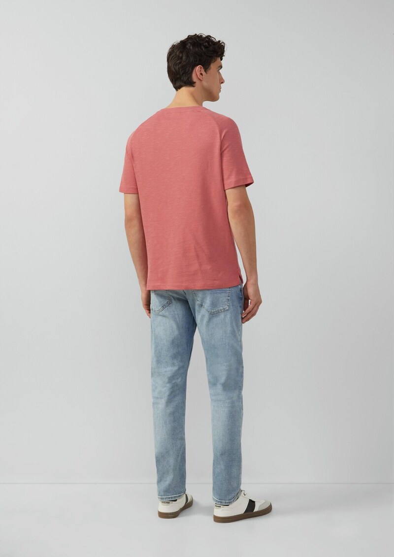 Raglan-Shirt mit Flammgarnstruktur