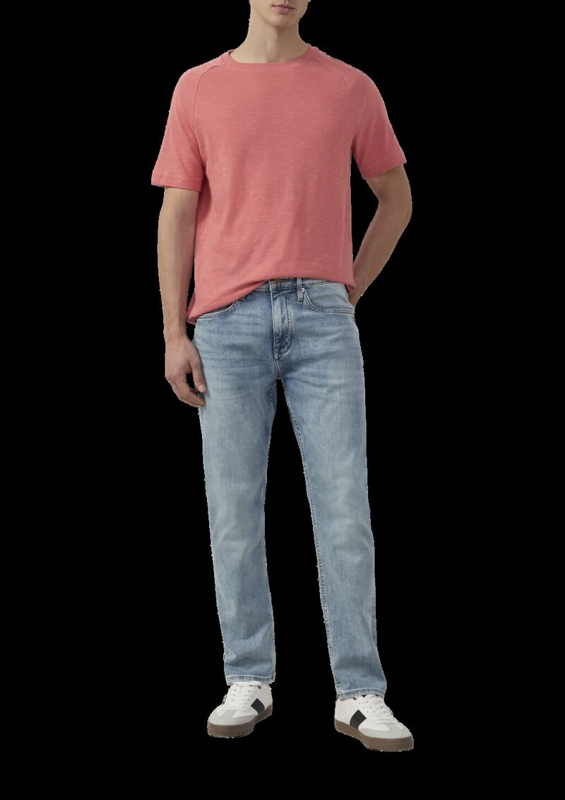 Raglan-Shirt mit Flammgarnstruktur