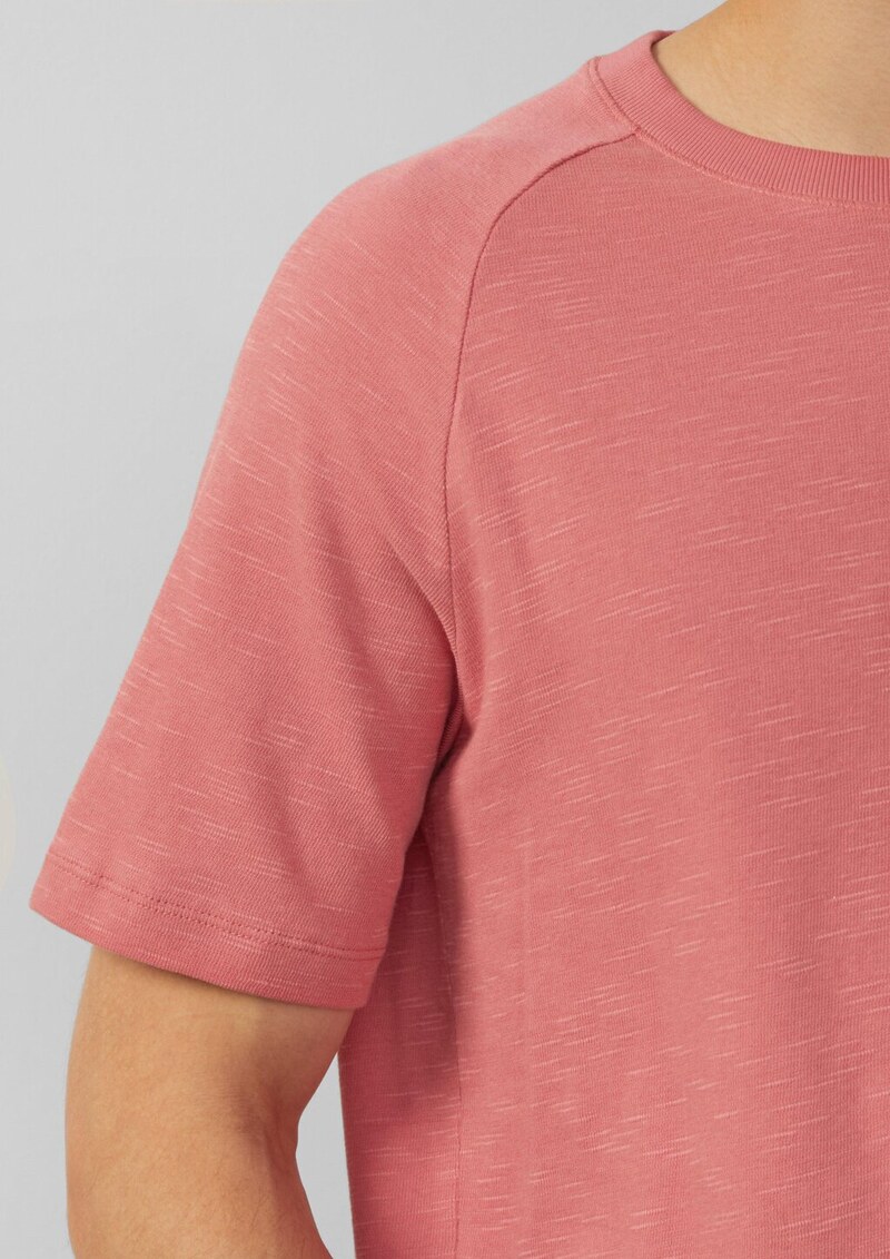 Raglan-Shirt mit Flammgarnstruktur