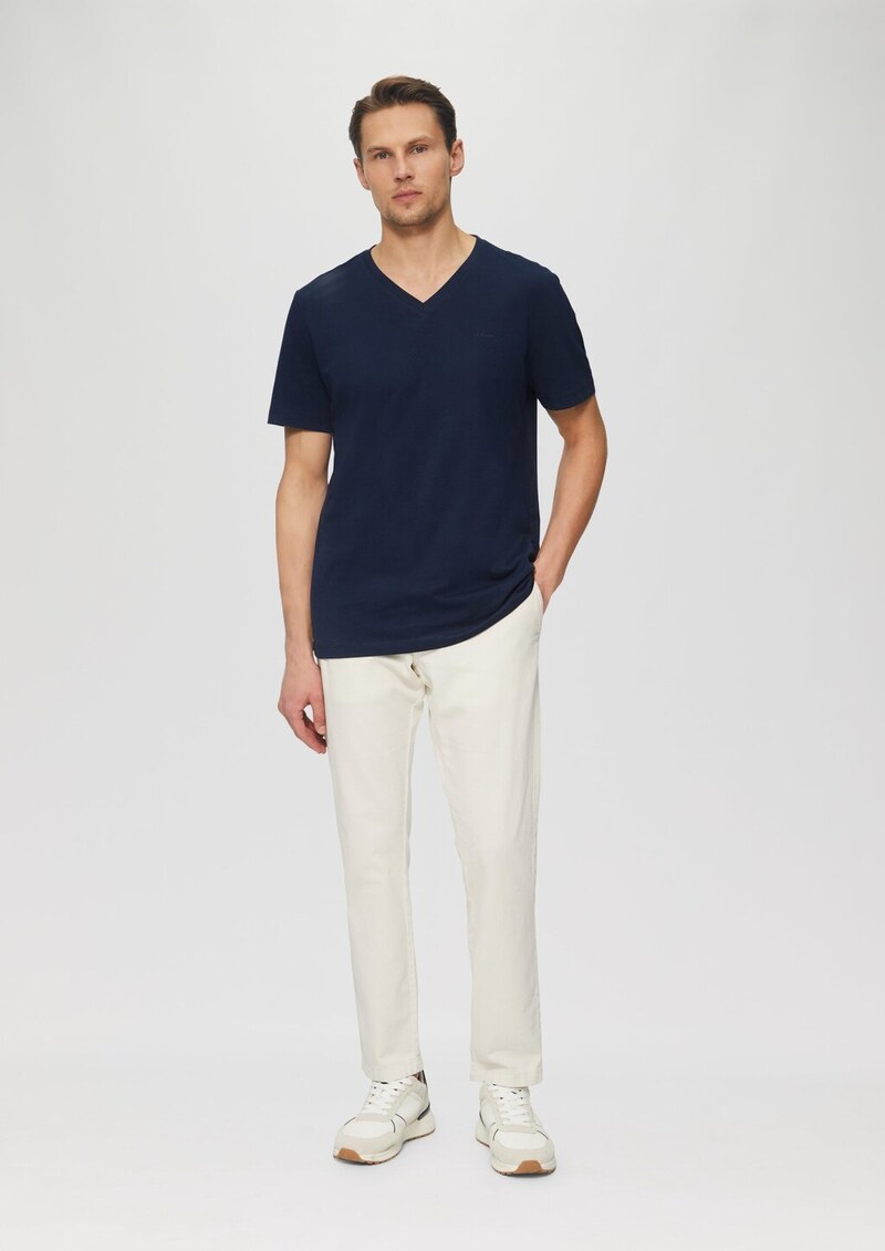 Baumwoll-T-Shirt mit Logo-Print