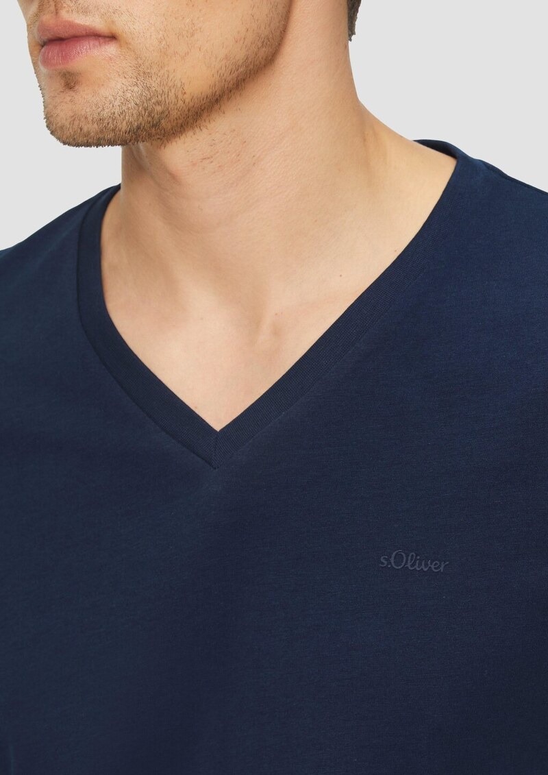 Baumwoll-T-Shirt mit Logo-Print