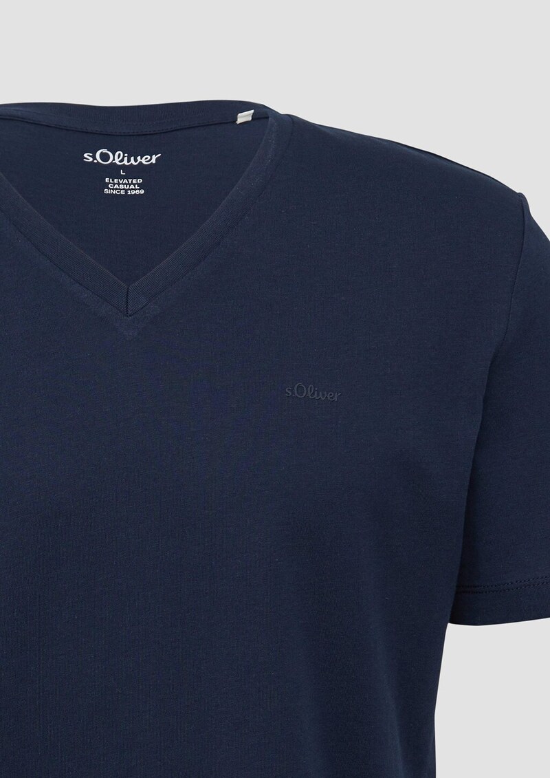 Baumwoll-T-Shirt mit Logo-Print