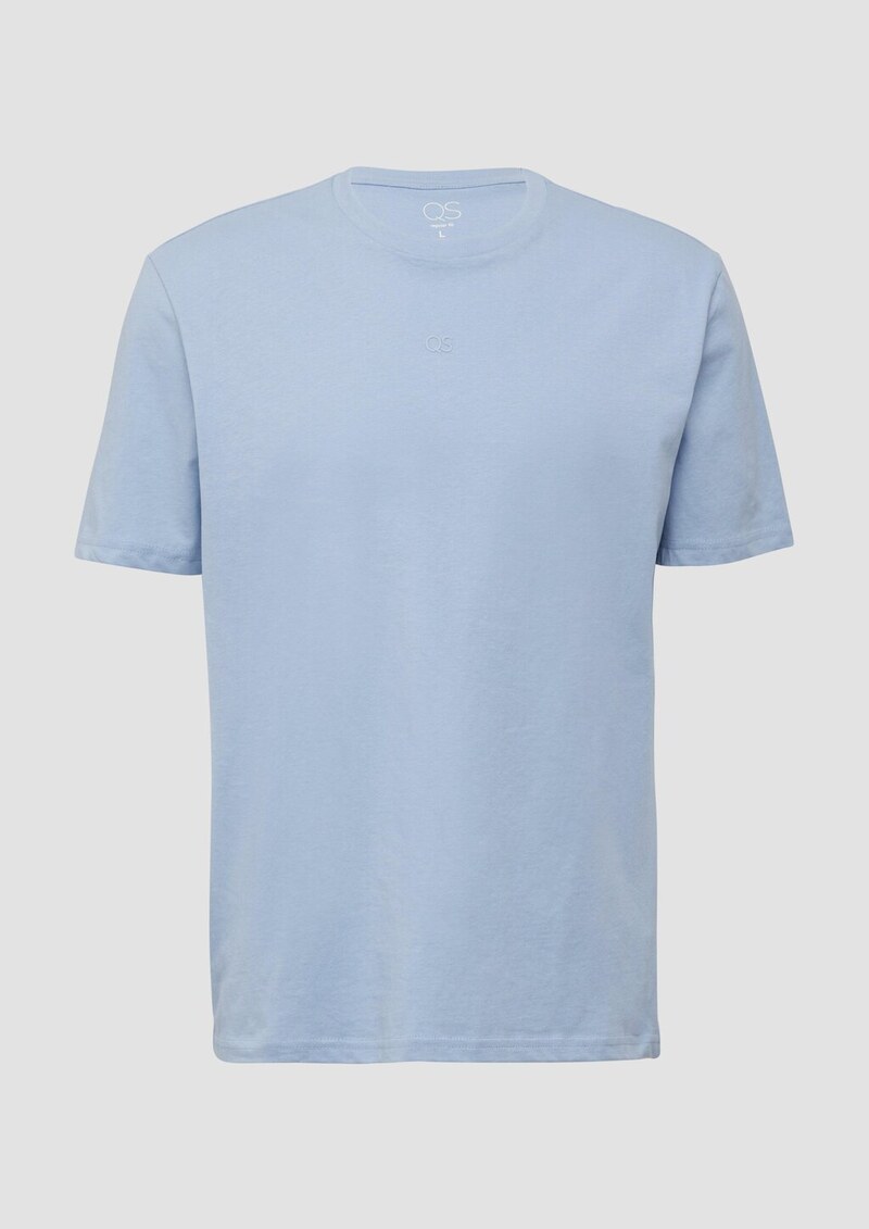 Basic Rundhals T-Shirt mit Logo-Druck