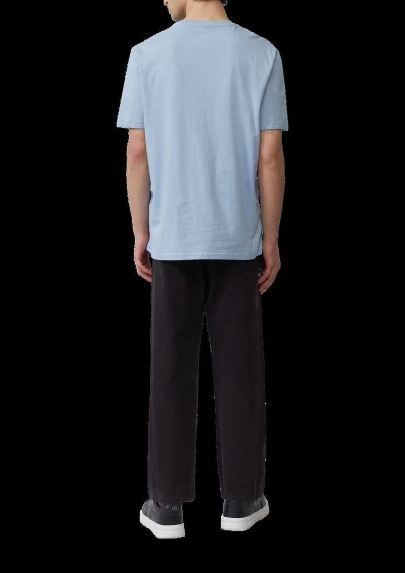 Basic Rundhals T-Shirt mit Logo-Druck