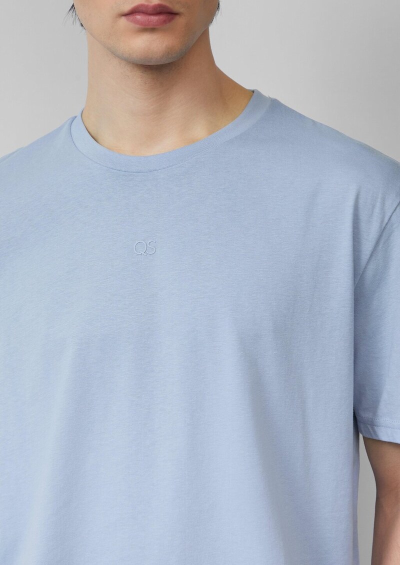 Basic Rundhals T-Shirt mit Logo-Druck