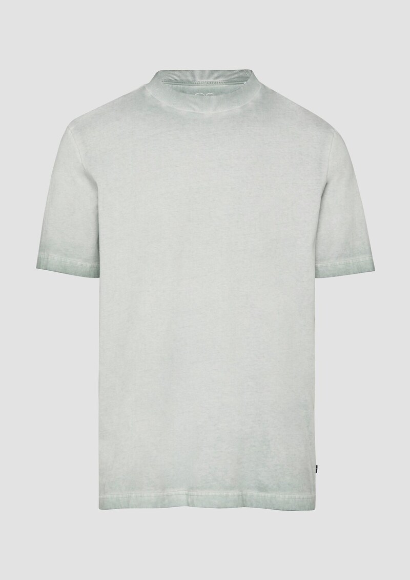 Rundhals T-Shirt mit Wascheffekt