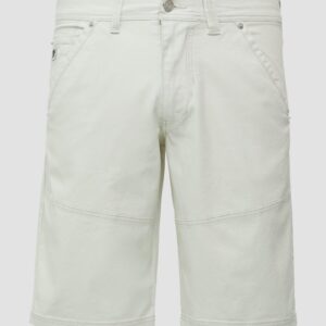 Baumwoll-Bermuda aus Canvas mit Naht-Details