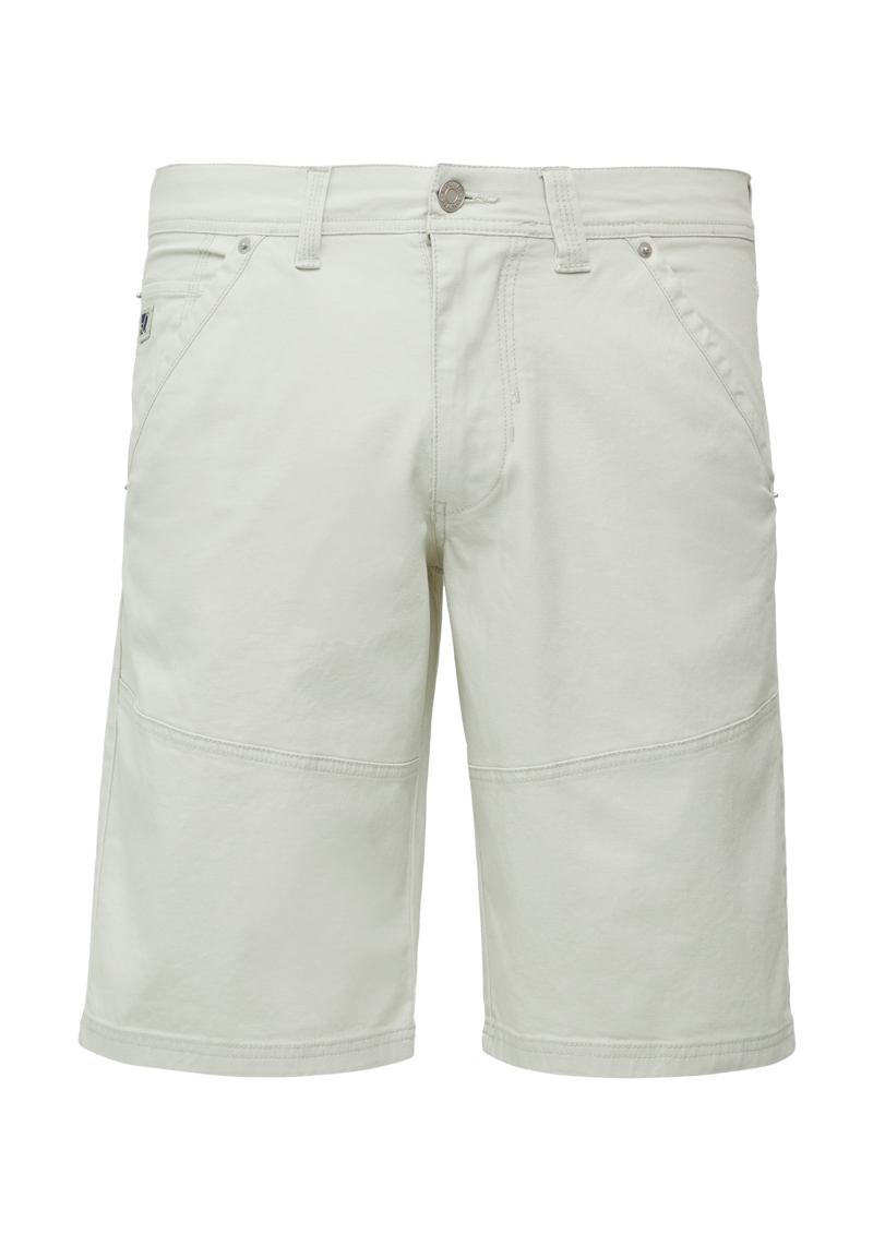 Baumwoll-Bermuda aus Canvas mit Naht-Details