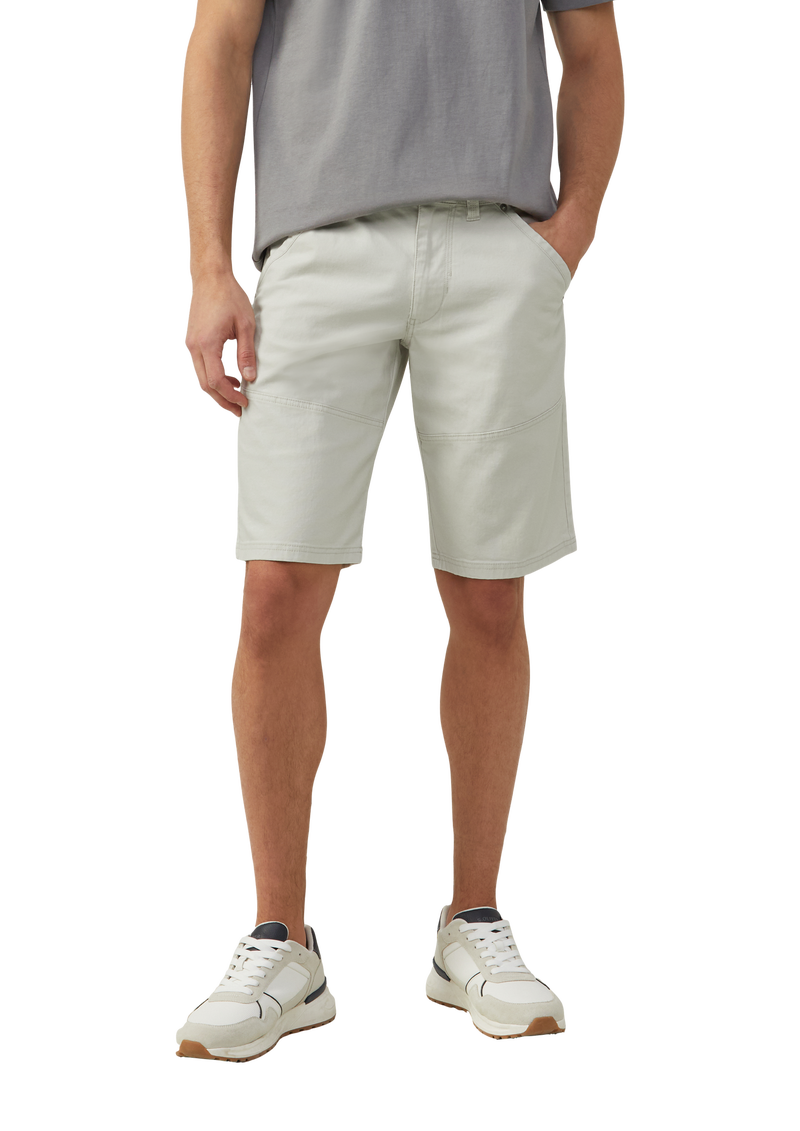 Baumwoll-Bermuda aus Canvas mit Naht-Details