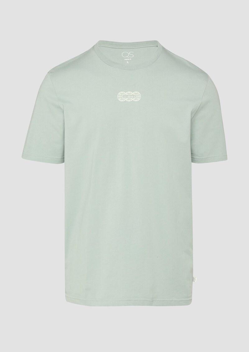 Basic Rundhals T-Shirt mit Frontprint