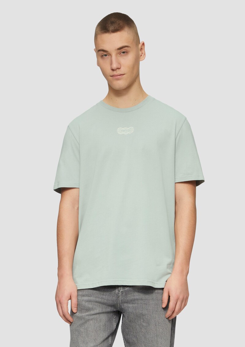 Basic Rundhals T-Shirt mit Frontprint