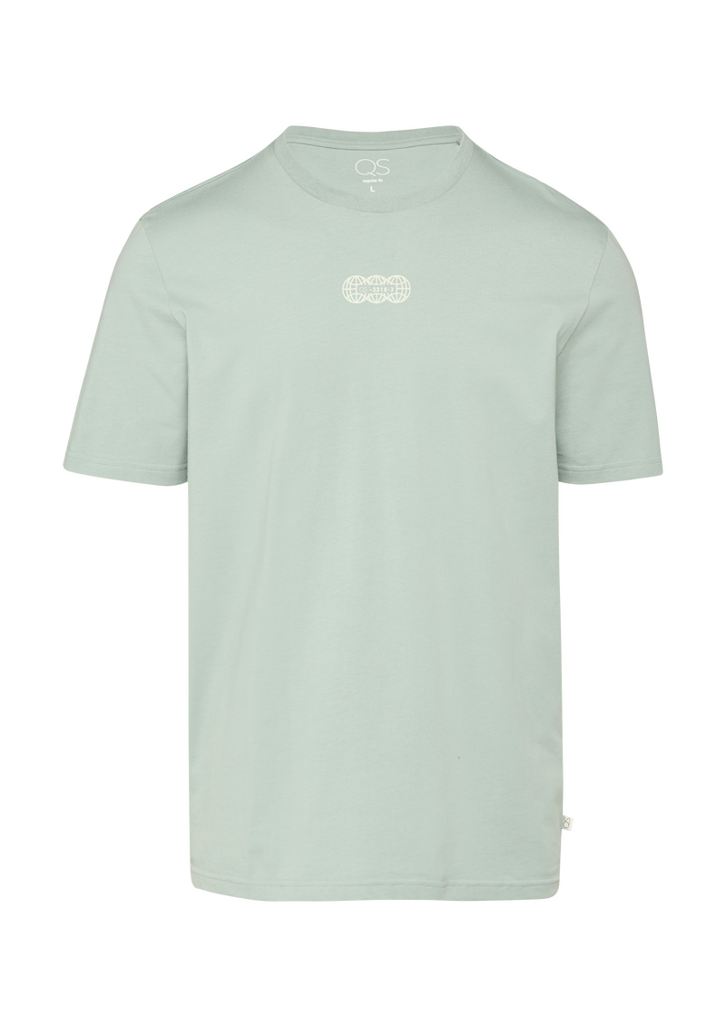 Basic Rundhals T-Shirt mit Frontprint