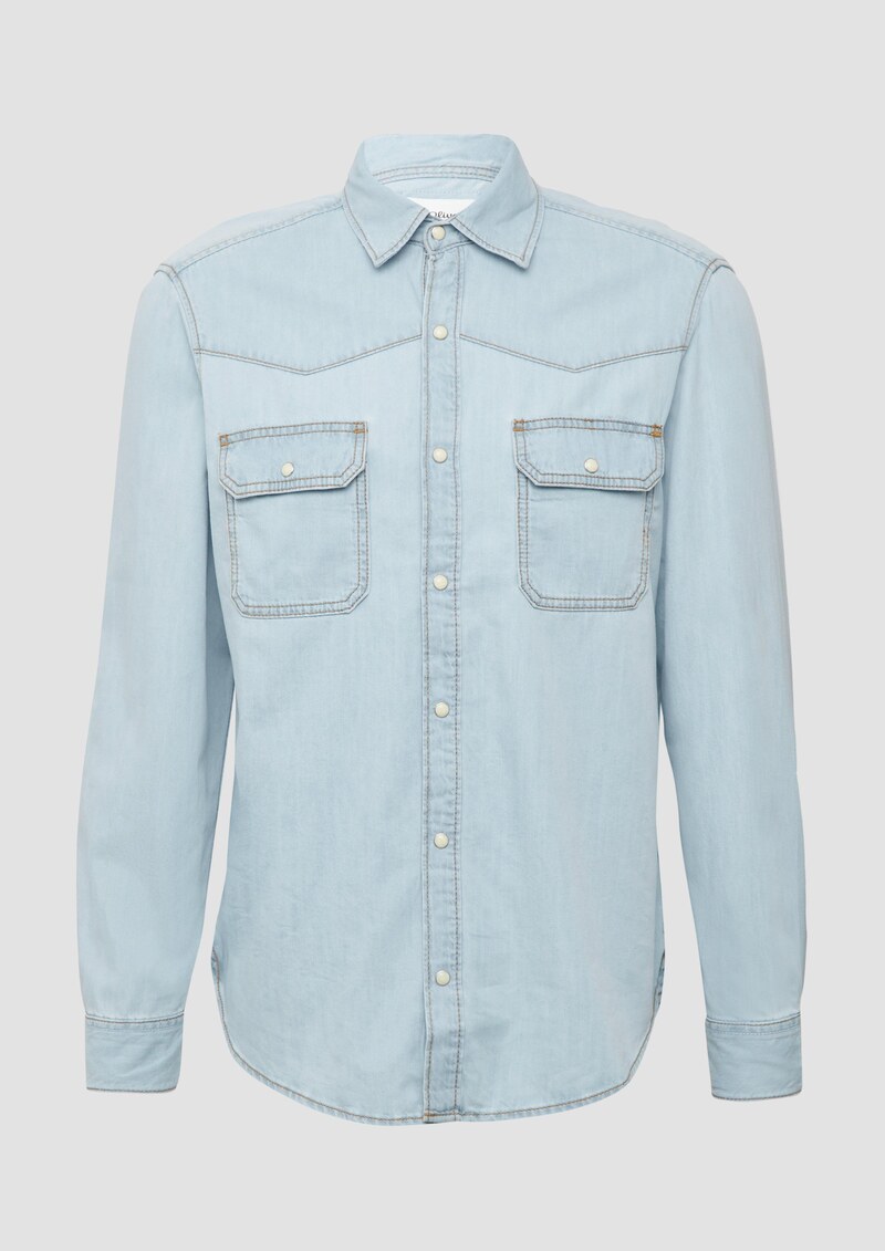 Regular Fit: Denim-Hemd im Western-Stil