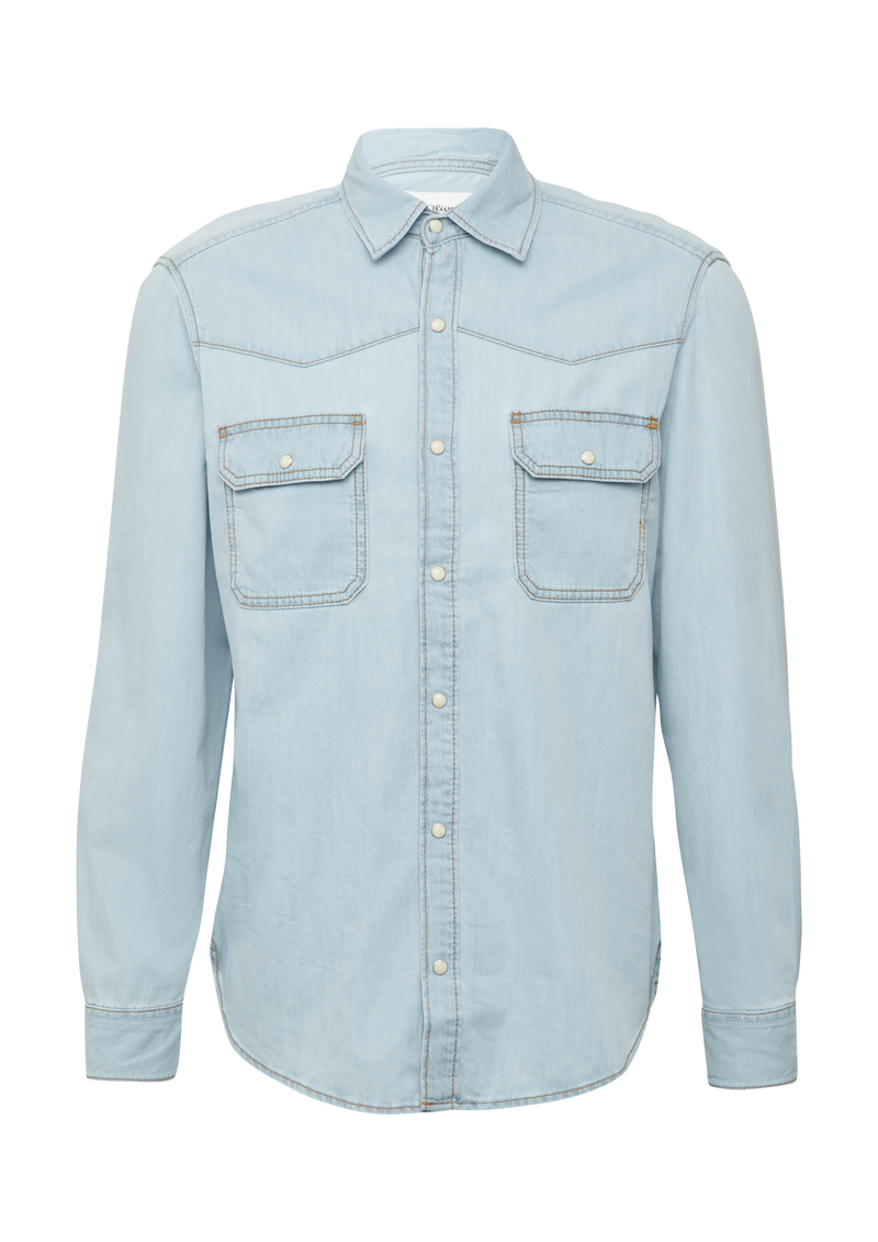 Regular Fit: Denim-Hemd im Western-Stil