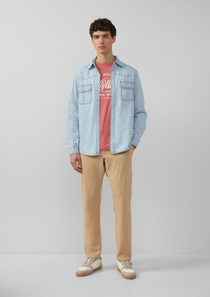 Regular Fit: Denim-Hemd im Western-Stil