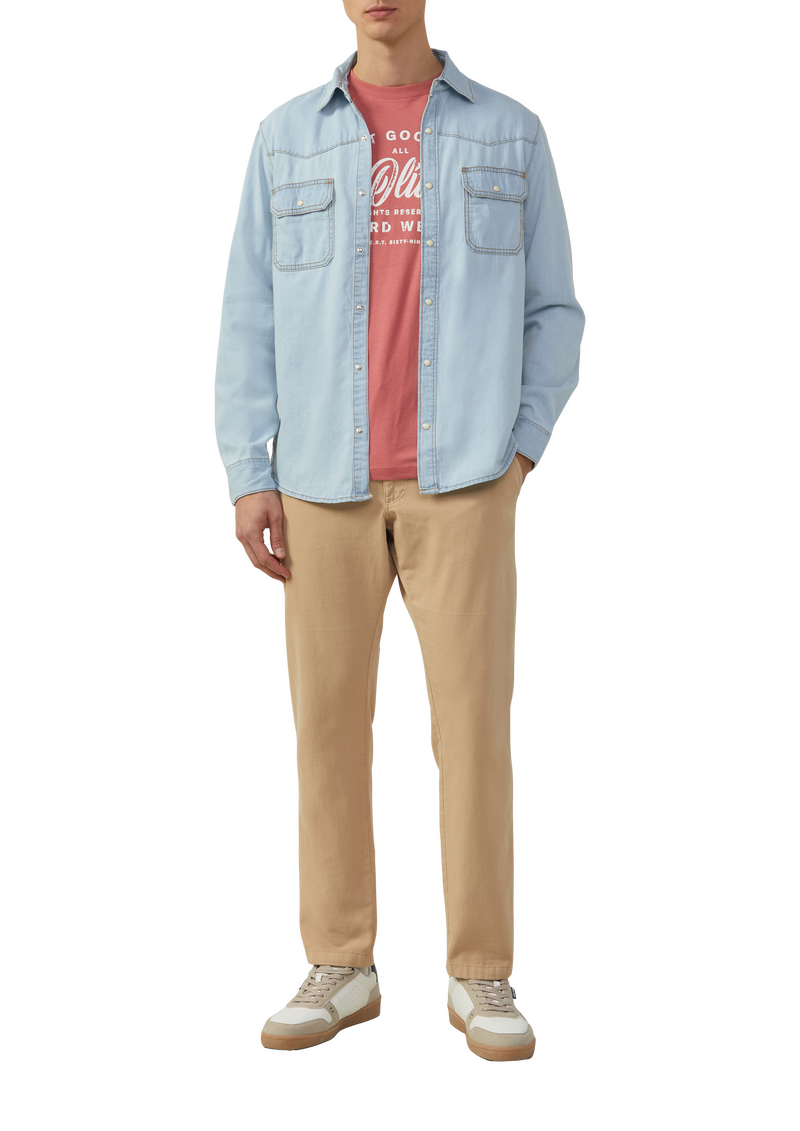 Regular Fit: Denim-Hemd im Western-Stil