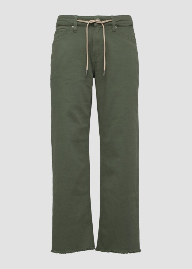 Cropped-Jeans Karolin / Regular Fit / Mid Rise / Straight Leg / offener Saum