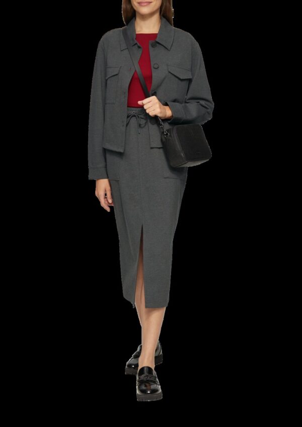 Geknöpfte Jacke aus Interlock-Jersey