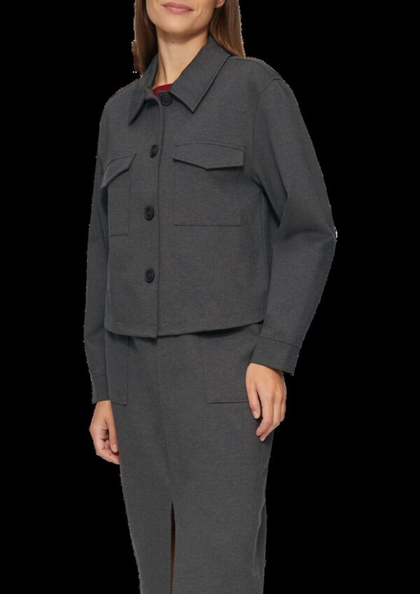 Geknöpfte Jacke aus Interlock-Jersey