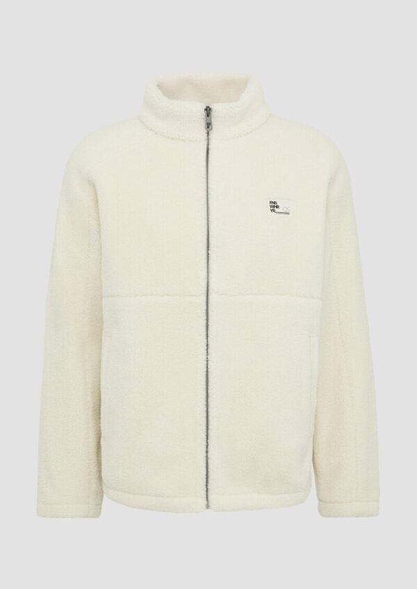 Fleecejacke aus Teddy-Plüsch