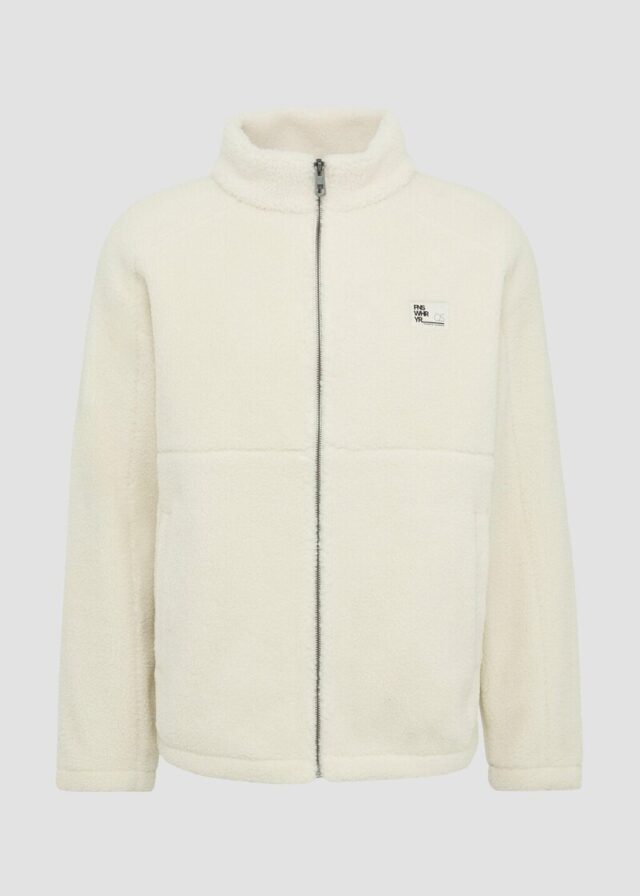 Fleecejacke aus Teddy-Plüsch