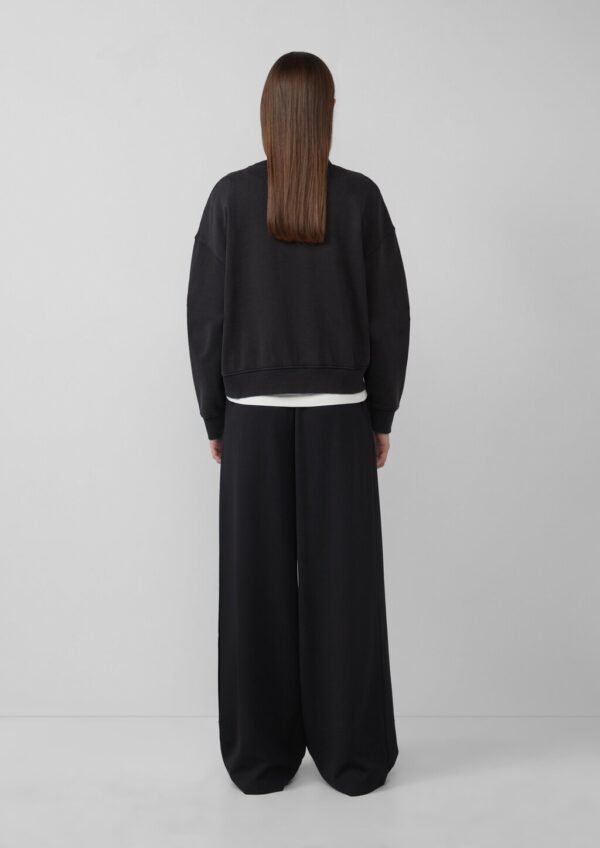 Gewaschenes Sweatshirt mit Frontprint