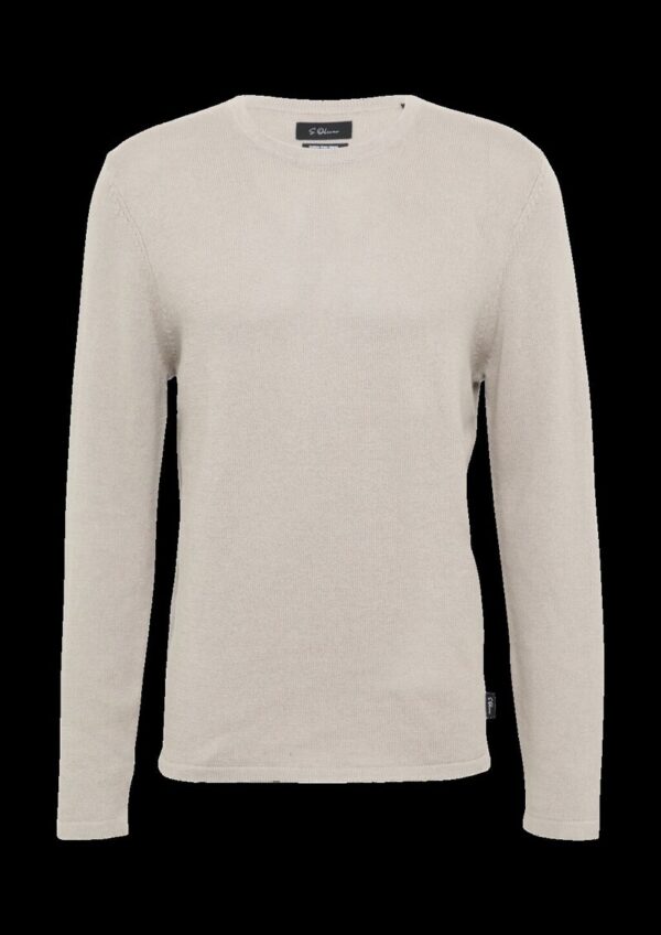 Softer Strickpullover aus Baumwoll-Leinenmix