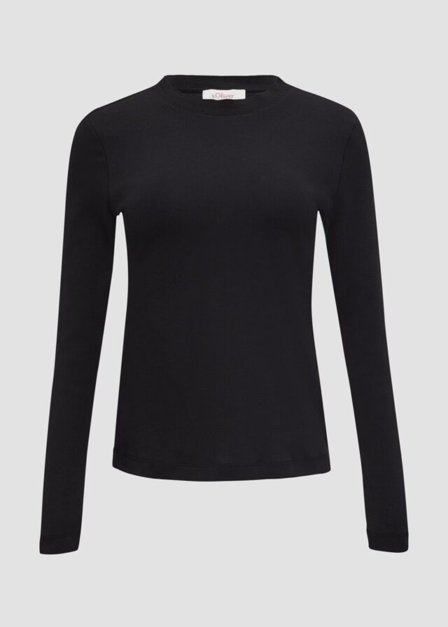 Langarmshirt mit Muschelkante