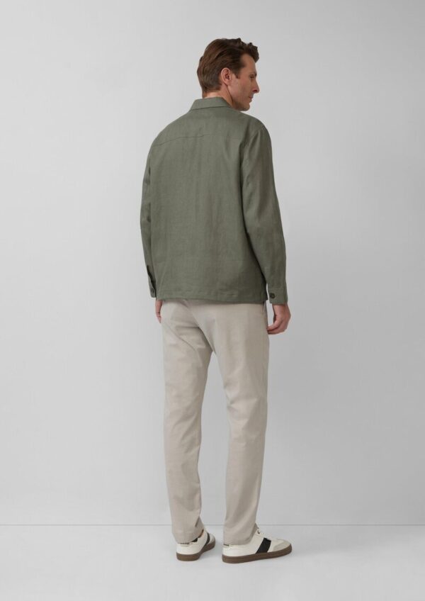 Overshirt aus Leinen mit Eingrifftaschen