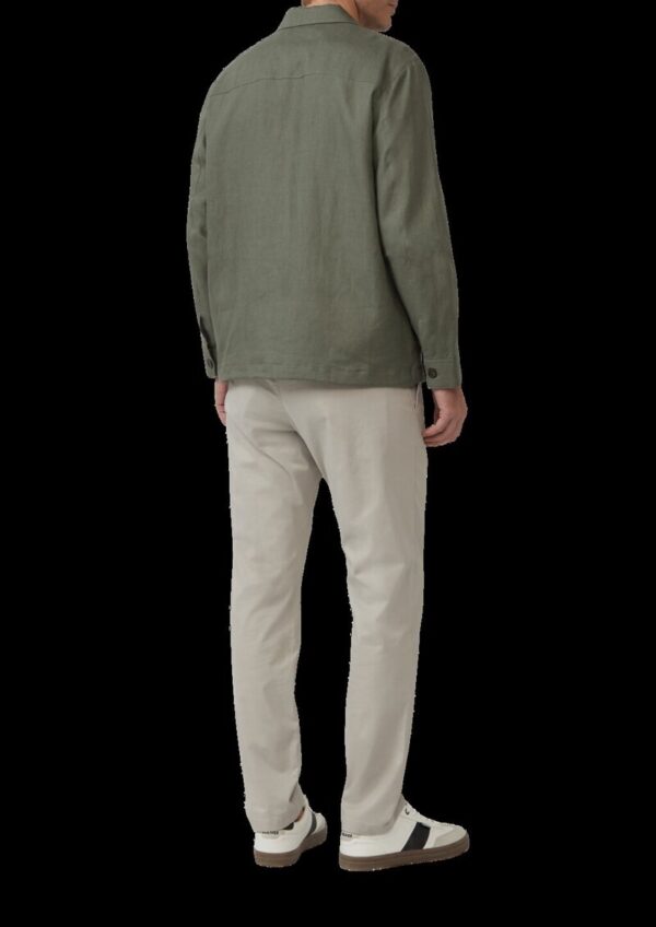 Overshirt aus Leinen mit Eingrifftaschen